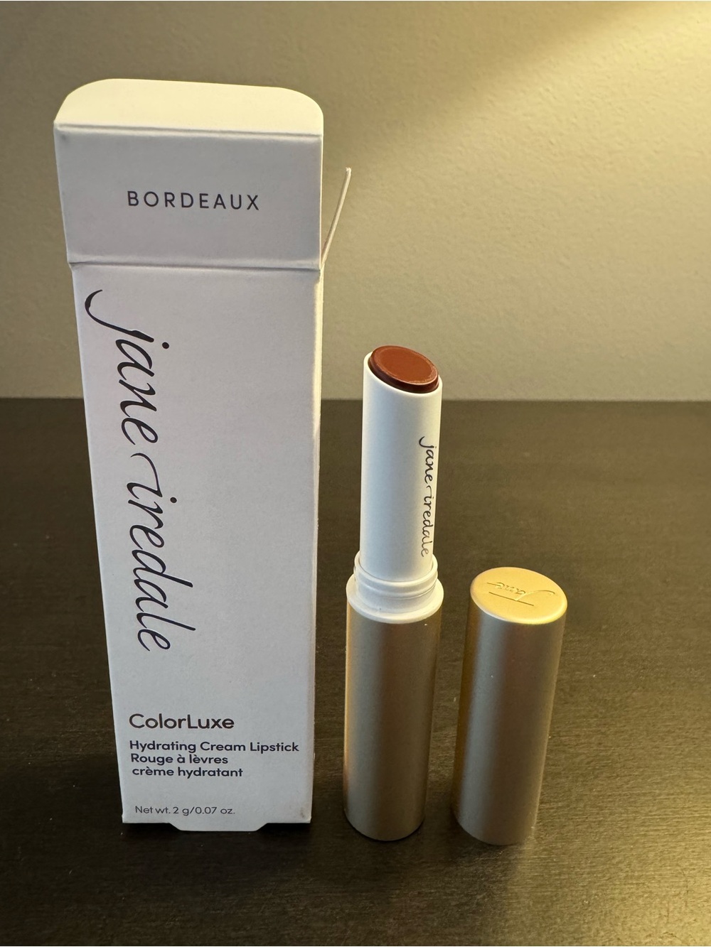 jane iredale ColorLuxe Hydrating Cream Lipstick Bordeaux 2 g .07 oz Full Size